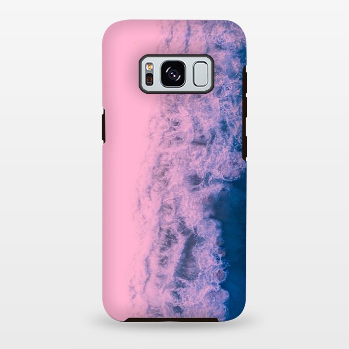 Galaxy S8 plus StrongFit Pink ocean waves  by CAS