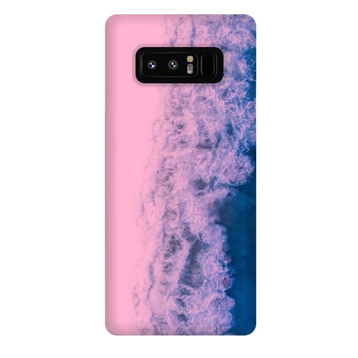 Galaxy Note 8 StrongFit Pink ocean waves  by CAS