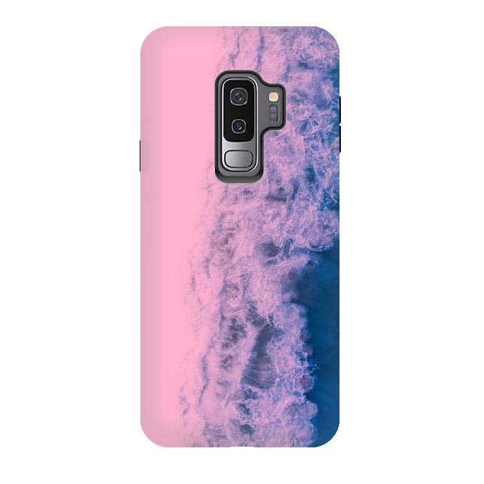 Galaxy S9 plus StrongFit Pink ocean waves  by CAS