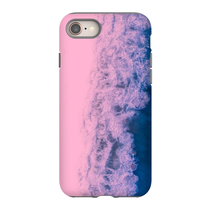 iPhone 8 StrongFit Pink ocean waves  by CAS