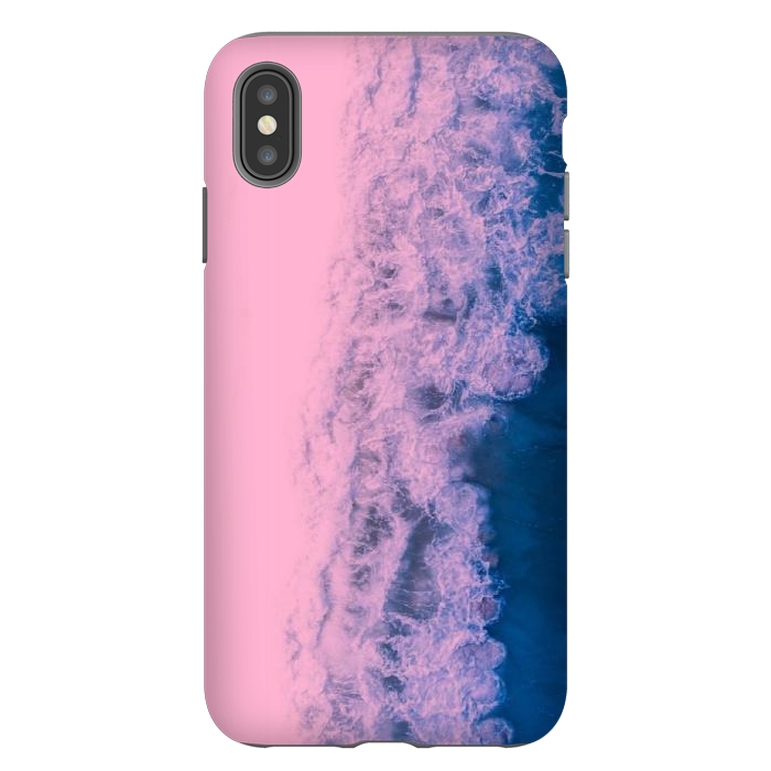 iPhone Xs Max StrongFit Pink ocean waves  by CAS