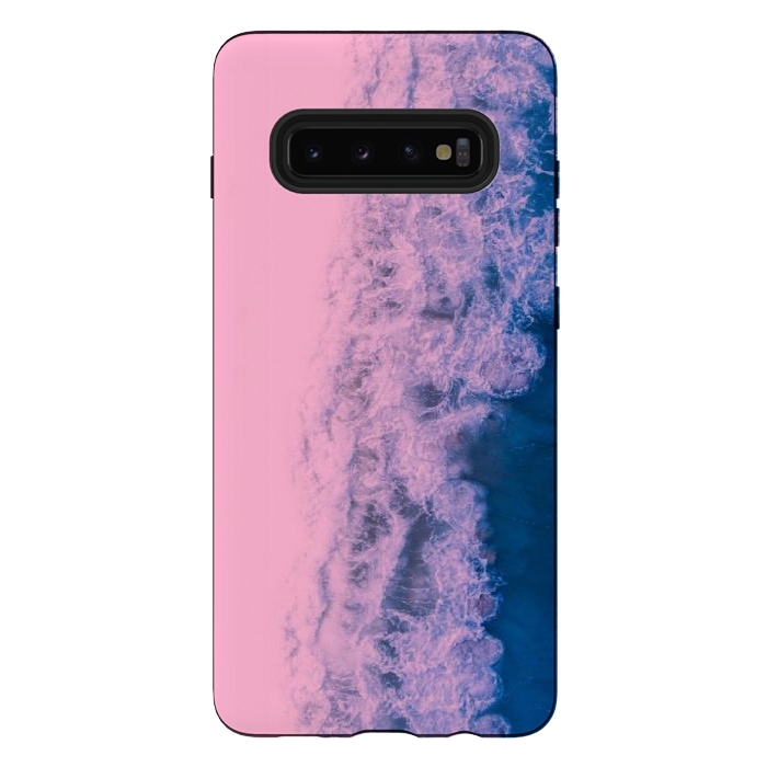 Galaxy S10 plus StrongFit Pink ocean waves  by CAS