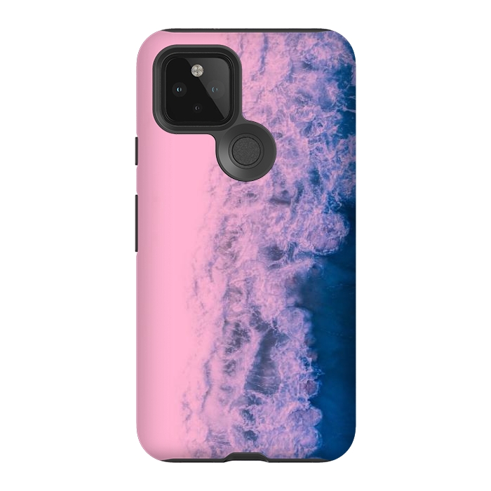 Pixel 5 StrongFit Pink ocean waves  by CAS