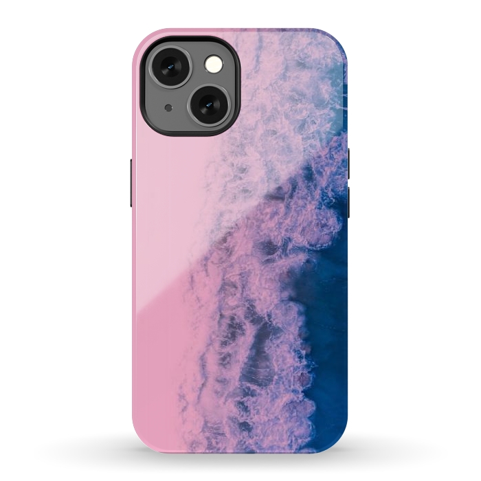 iPhone 13 StrongFit Pink ocean waves  by CAS