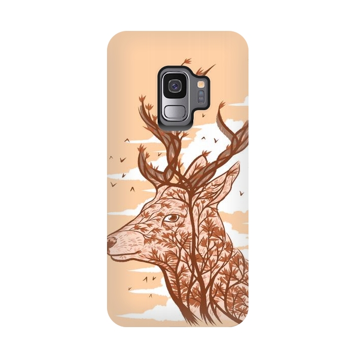 Galaxy S9 StrongFit Deer branches by Alberto