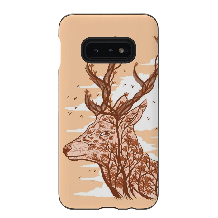 Galaxy S10e StrongFit Deer branches by Alberto