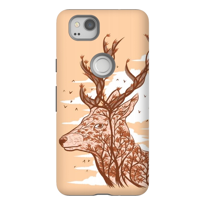 Pixel 2 StrongFit Deer branches by Alberto