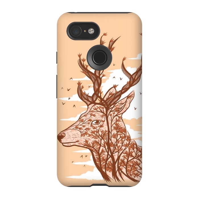 Pixel 3 StrongFit Deer branches by Alberto