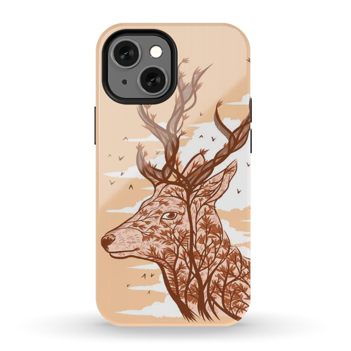 iPhone 12 mini StrongFit Deer branches by Alberto