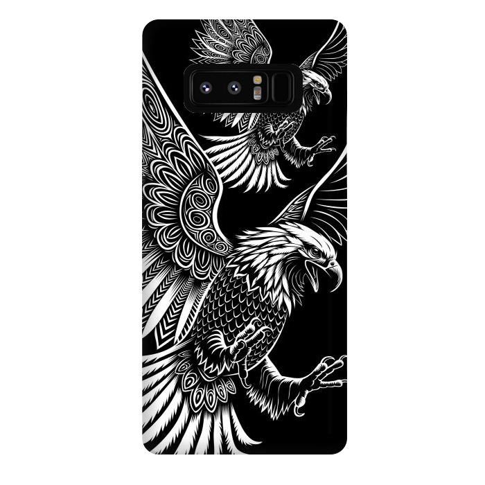 Galaxy Note 8 StrongFit Eagle flying tribal by Alberto