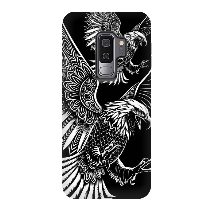 Galaxy S9 plus StrongFit Eagle flying tribal by Alberto
