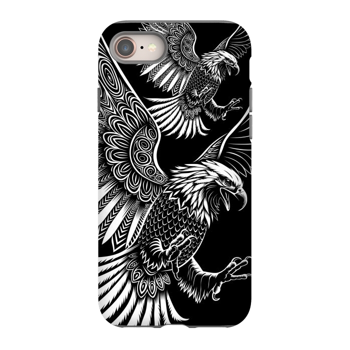 iPhone 8 StrongFit Eagle flying tribal by Alberto