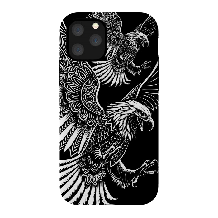 iPhone 11 Pro StrongFit Eagle flying tribal by Alberto