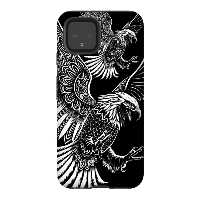 Pixel 4 StrongFit Eagle flying tribal by Alberto
