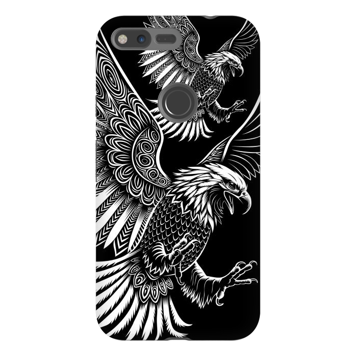 Pixel XL StrongFit Eagle flying tribal by Alberto