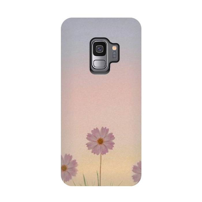 Galaxy S9 StrongFit Pastel flower by CAS