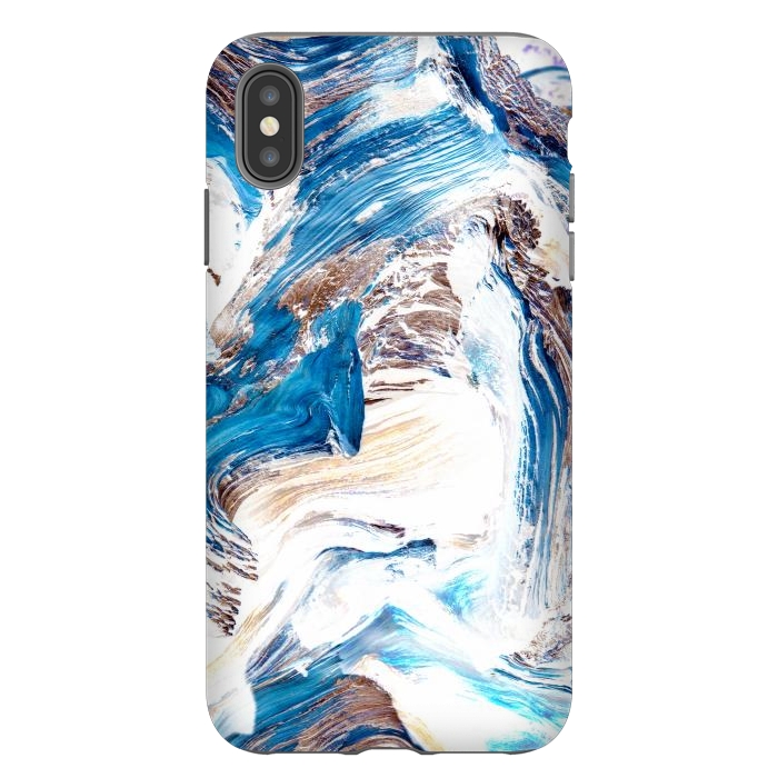iPhone Xs Max StrongFit Clarity | Abstract Ocean Earth Sea Graphic | Scandinavian Nature Sky Waves Space by Uma Prabhakar Gokhale