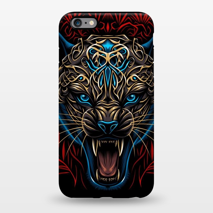 iPhone 6/6s plus StrongFit Golden panther tribal  by Alberto