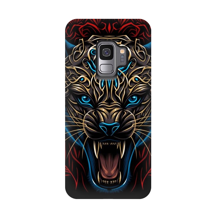 Galaxy S9 StrongFit Golden panther tribal  by Alberto