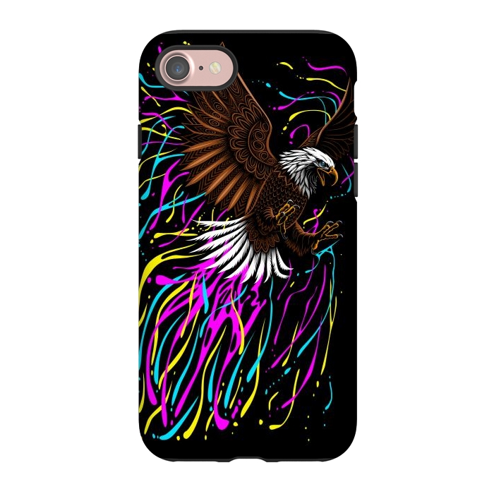 iPhone 7 StrongFit Tribal eagle splashing by Alberto