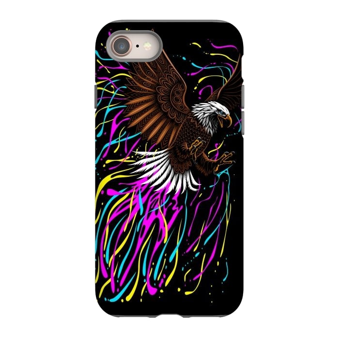 iPhone SE StrongFit Tribal eagle splashing by Alberto