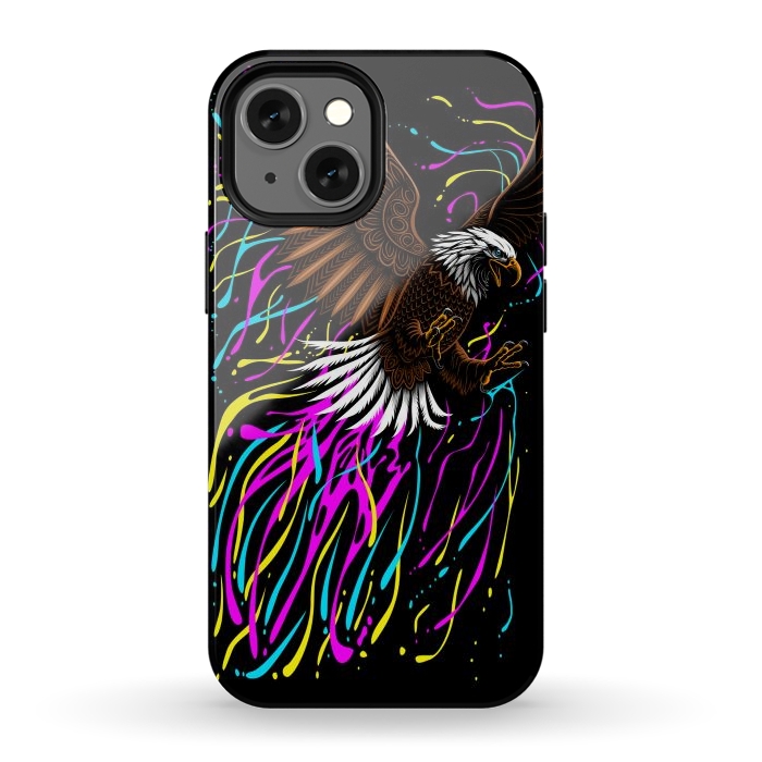 iPhone 12 mini StrongFit Tribal eagle splashing by Alberto