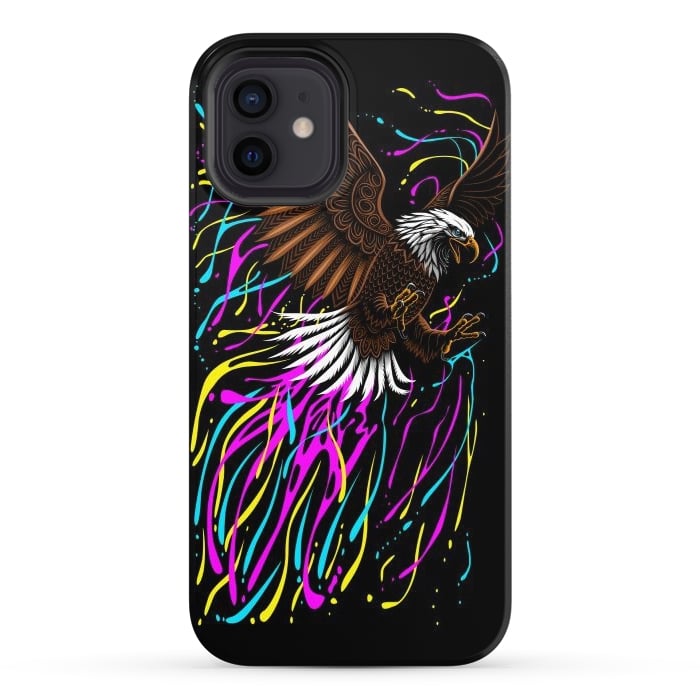 iPhone 12 StrongFit Tribal eagle splashing by Alberto