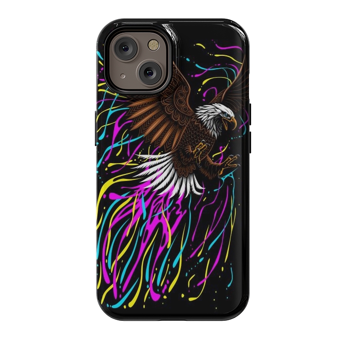 iPhone 14 StrongFit Tribal eagle splashing by Alberto