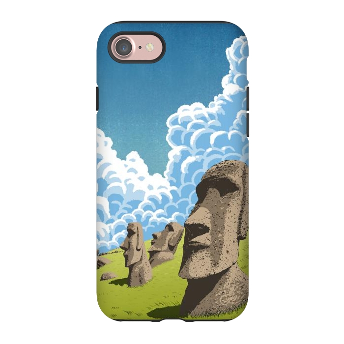 iPhone 7 StrongFit Statues of the Easter Islands by Alberto