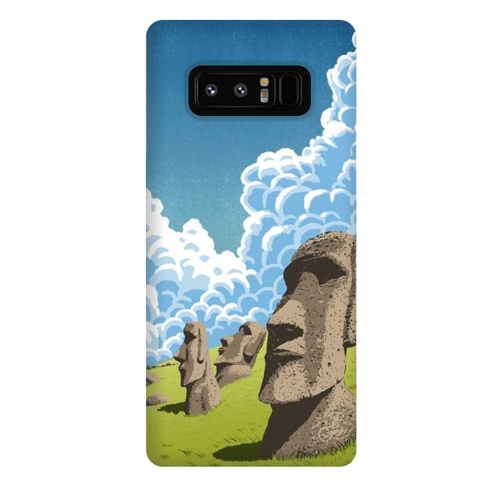 Galaxy Note 8 StrongFit Statues of the Easter Islands by Alberto