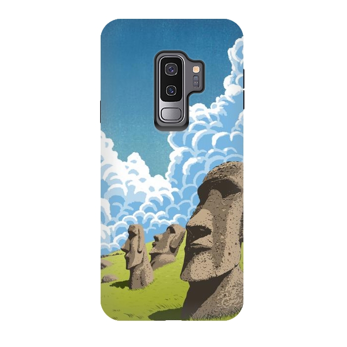 Galaxy S9 plus StrongFit Statues of the Easter Islands by Alberto