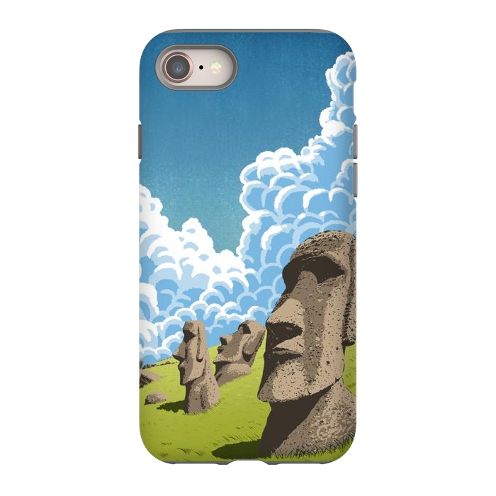 iPhone 8 StrongFit Statues of the Easter Islands by Alberto