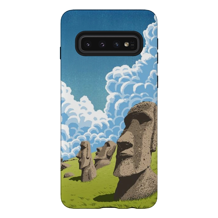 Galaxy S10 StrongFit Statues of the Easter Islands by Alberto