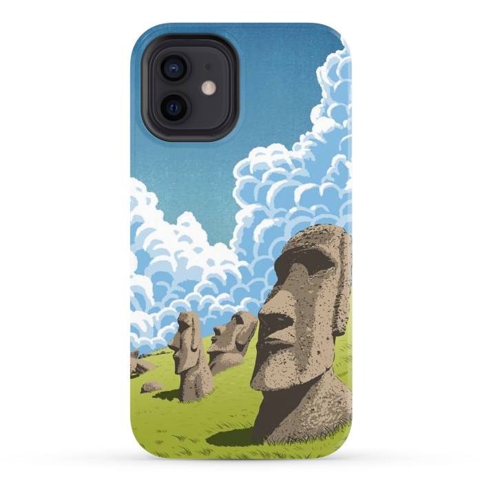 iPhone 12 StrongFit Statues of the Easter Islands by Alberto
