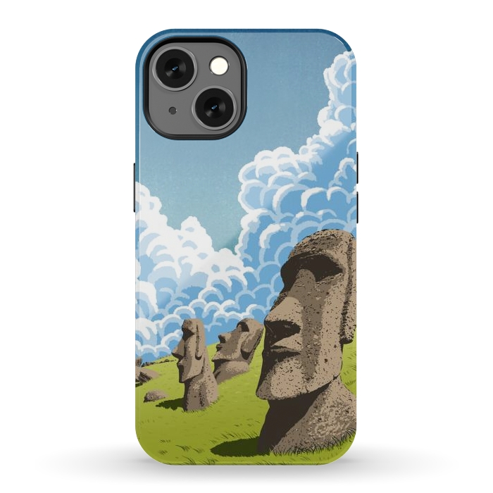 iPhone 13 StrongFit Statues of the Easter Islands by Alberto