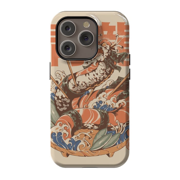 iPhone 14 Pro StrongFit Dragon Sushi by Ilustrata