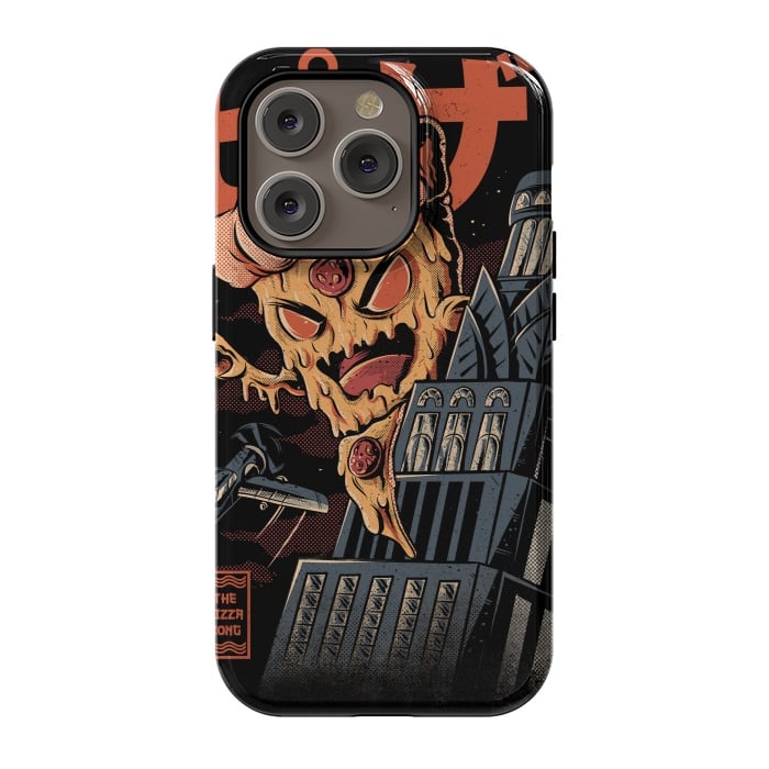iPhone 14 Pro StrongFit Pizza Kong by Ilustrata