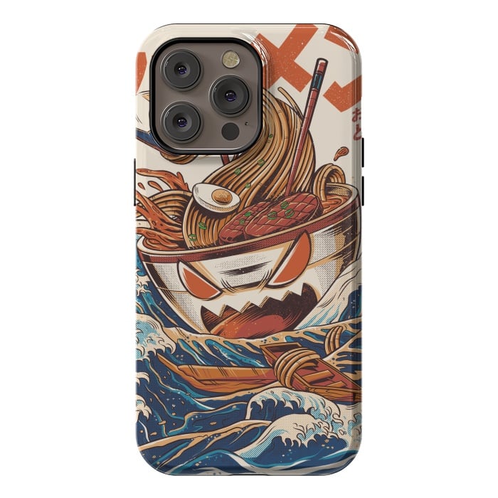 iPhone 14 Pro max StrongFit The Great Ramen off Kanagawa by Ilustrata