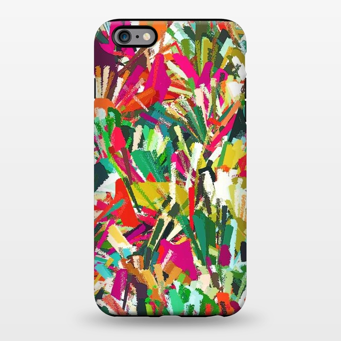 iPhone 6/6s plus StrongFit Sparks of Emotions, Abstract Eclectic Colorful Expression Painting, Pop of Color Modern Bohemian Illustration by Uma Prabhakar Gokhale