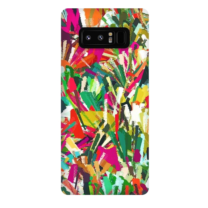 Galaxy Note 8 StrongFit Sparks of Emotions, Abstract Eclectic Colorful Expression Painting, Pop of Color Modern Bohemian Illustration by Uma Prabhakar Gokhale
