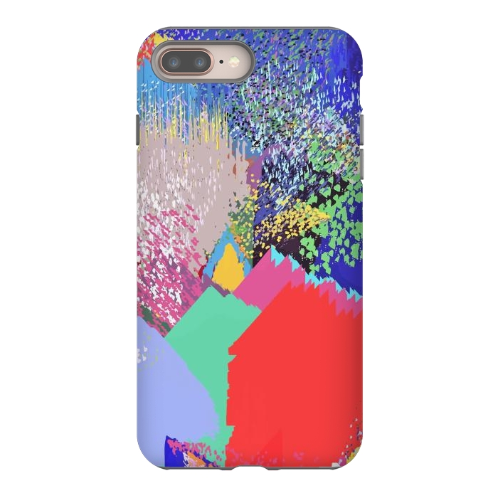 iPhone 8 plus StrongFit Modern Life, Abstract Contemporary Graphic Design, Eclectic Colorful Shapes by Uma Prabhakar Gokhale
