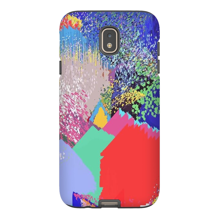 Galaxy J7 StrongFit Modern Life, Abstract Contemporary Graphic Design, Eclectic Colorful Shapes by Uma Prabhakar Gokhale