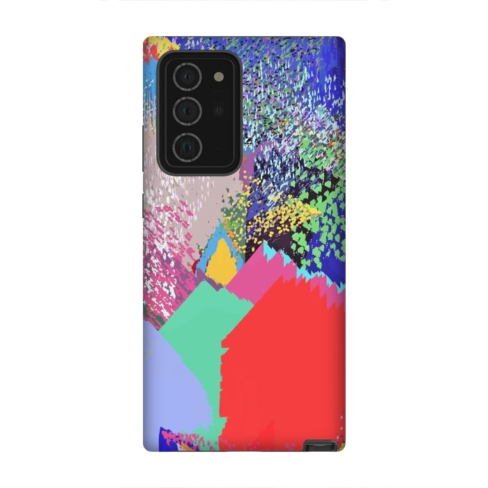 Galaxy Note 20 Ultra StrongFit Modern Life, Abstract Contemporary Graphic Design, Eclectic Colorful Shapes by Uma Prabhakar Gokhale