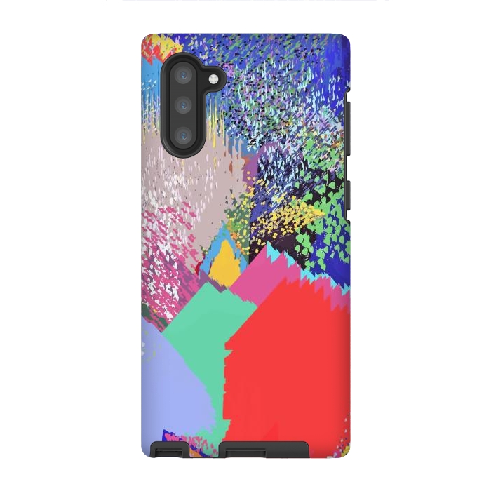 Galaxy Note 10 StrongFit Modern Life, Abstract Contemporary Graphic Design, Eclectic Colorful Shapes by Uma Prabhakar Gokhale