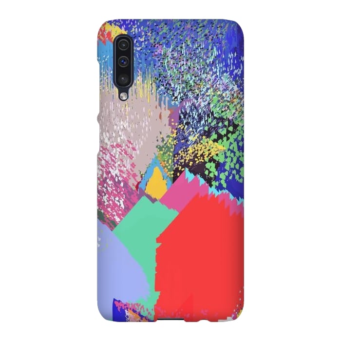 Galaxy A50 SlimFit Modern Life, Abstract Contemporary Graphic Design, Eclectic Colorful Shapes by Uma Prabhakar Gokhale