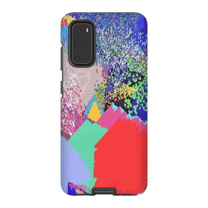 Galaxy S20 StrongFit Modern Life, Abstract Contemporary Graphic Design, Eclectic Colorful Shapes by Uma Prabhakar Gokhale