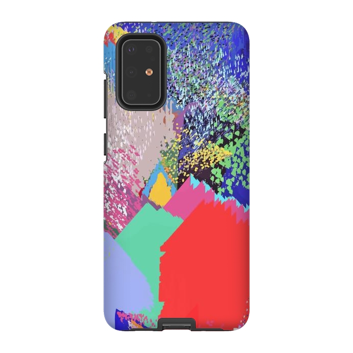 Galaxy S20 Plus StrongFit Modern Life, Abstract Contemporary Graphic Design, Eclectic Colorful Shapes by Uma Prabhakar Gokhale