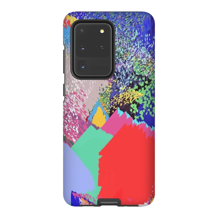 Galaxy S20 Ultra StrongFit Modern Life, Abstract Contemporary Graphic Design, Eclectic Colorful Shapes by Uma Prabhakar Gokhale