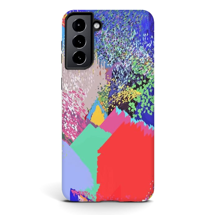 Galaxy S21 plus StrongFit Modern Life, Abstract Contemporary Graphic Design, Eclectic Colorful Shapes by Uma Prabhakar Gokhale
