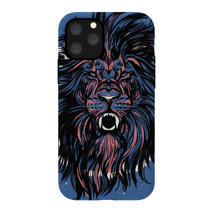 iPhone 11 Pro StrongFit Lion portrait face ferocious king of the jungle  by Josie